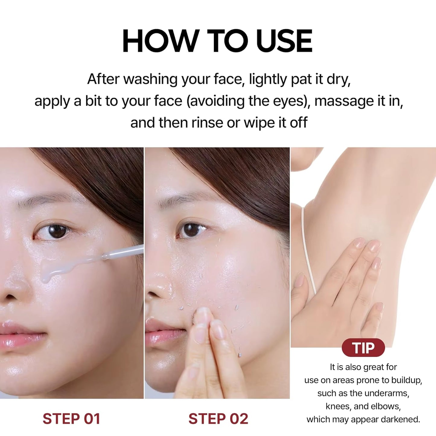 80Ml 2-Pack Rice Peeling Ampoule Peel Shot Glow - Soft Exfoliating Scrub, Facial & Body Dead Skin Blackhead Remover All Skin Fri