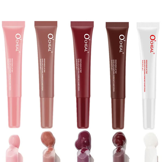 5-Color Tube Lip Gloss Liquid Matte Smooth Matte Women'S Cosmetics Long-Lasting, Non-Fading, Non-Sticky and Non-Fading