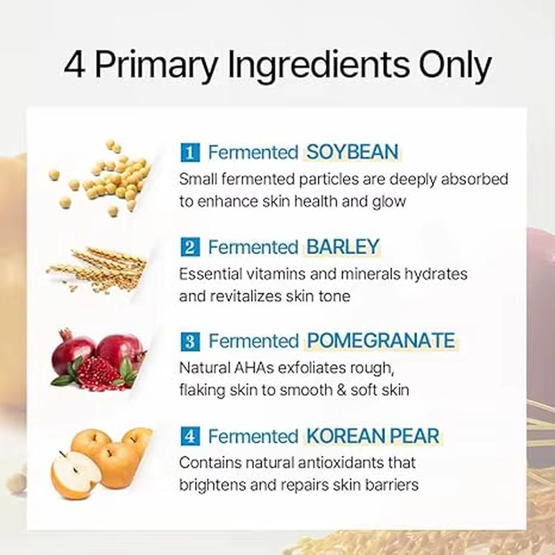 Bean Essence-Exfoliating, Hydrating, Fermented Bean Extract, Gentle Formula for Smooth Skin 50Ml / 1.69 Fl.Oz. Korean